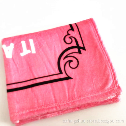 Soft Warm Cozy Sofa Bed pink Luxury designs for Winter private label blanket custom